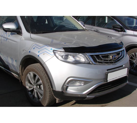 Дефлектор капота GEELY Atlas, 2017-, темный Sim NLD.SGEEAT1712