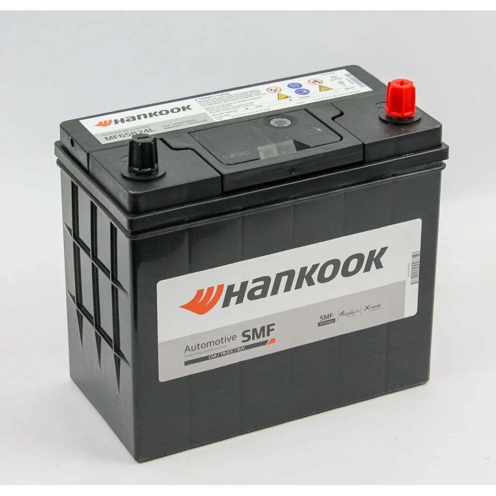 Автомобильный аккумулятор HANKOOK 6СТ-52.0 (65B24L) тонк.кл. HK65B24L ...