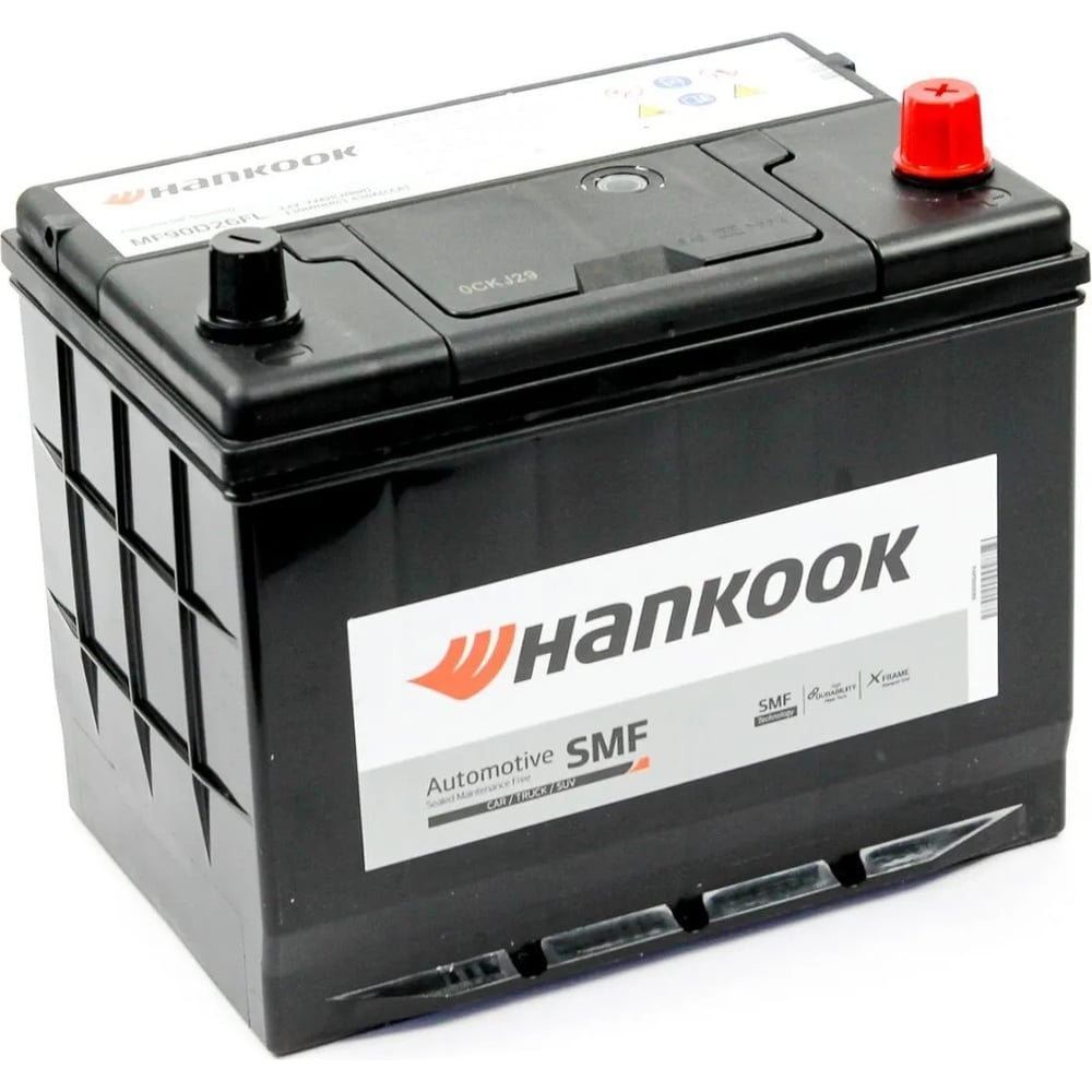 Автомобильный аккумулятор HANKOOK 6СТ-72.0 (90D26L) бортик HK90D26FL ...