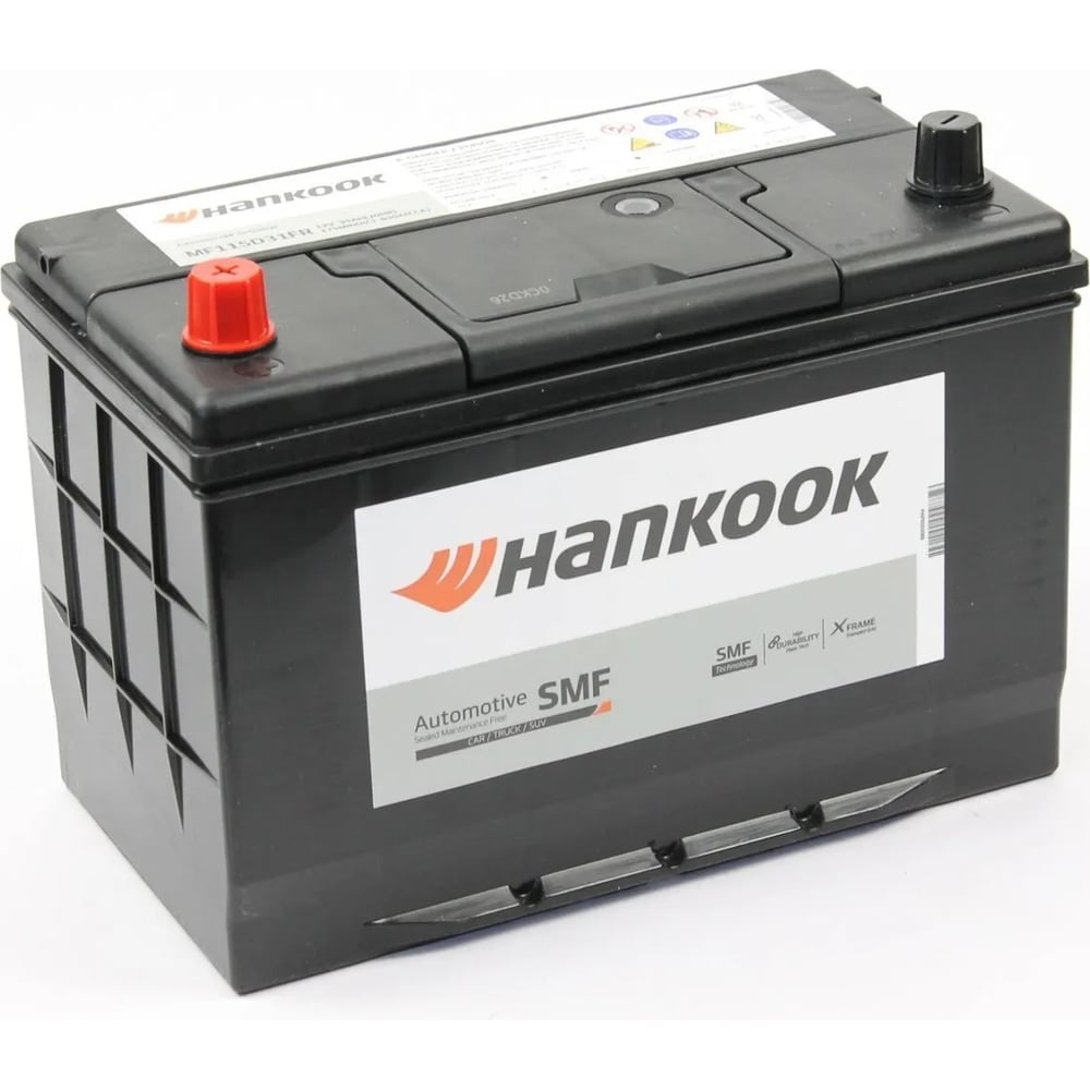Автомобильный аккумулятор HANKOOK 6СТ-95.1 (115D31R) бортик HK115D31FR ...