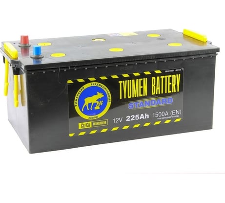 Аккумуляторная батарея TYUMEN BATTERY Тюмень standard 6ст -225 евро.конус TNS225.3