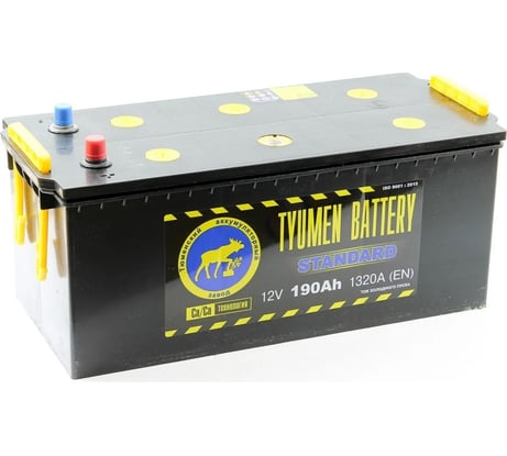 Аккумуляторная батарея TYUMEN BATTERY Тюмень standard 6ст -190 l росс.конус TNS190(4.0)