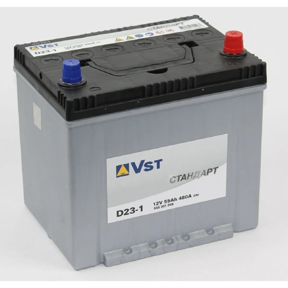 Аккумуляторная батарея VST Стандарт 6СТ-55.0 (555 301 048) яп.ст/бортик ...