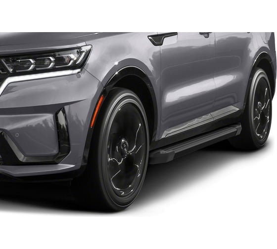 Пороги на авто Rival для kia sportage v/sorento iv/hyundai tucson iv/santa fe iv рест. F180ALB.2313.2