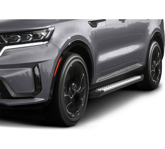 Пороги на авто Rival для kia sportage v/sorento iv/hyundai tucson iv/santa fe iv рест. D180AL.2313.2