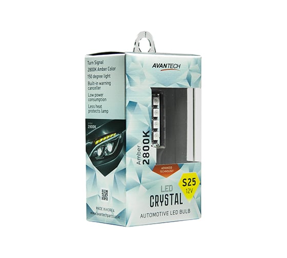 Светодиодная лампа Avantech 12V LED S25 BAU15s 2800K (оранж.+ резистор), 1 шт. арт. ALB0118 162331