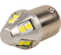 Автолампа SKYWAY диод s25 (p21w), 12-24 В, 10 smd диода, ba15s, 1-конт биполяр., белая противотум., стопы S08202093