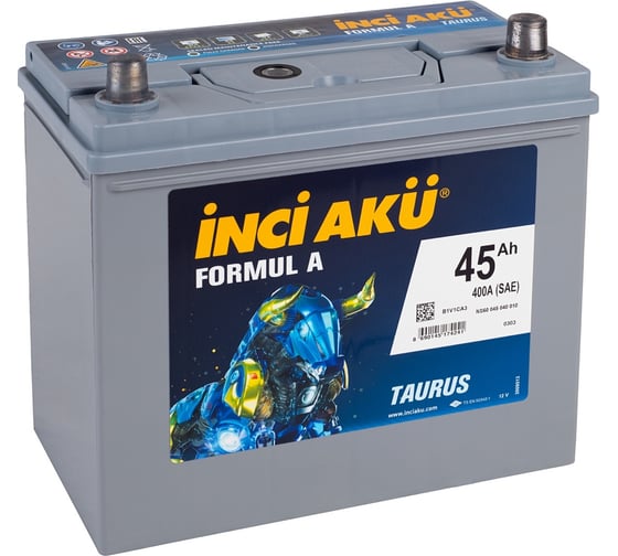 Аккумулятор INCI AKU Formul A 45R 400 A, 236x128x220 мм 462126