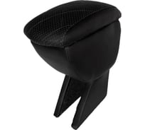 Автоподлокотник PSV для Ford Fusion 2002 2012 г РОМБ отстрочка черная черная перфорированная экокожа 135527