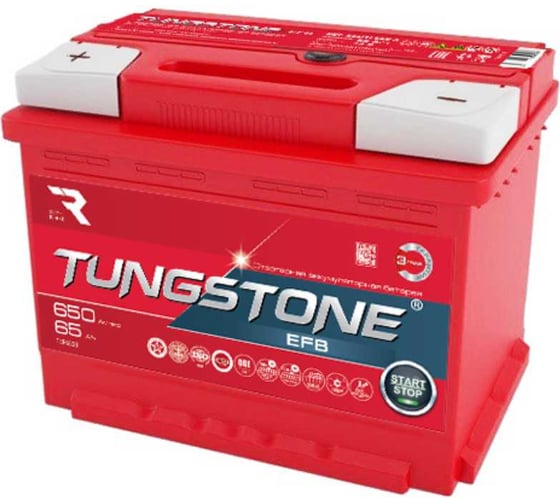 Автомобильный аккумулятор Tungstone Efb 6ст-65.1 65L(1)-L2АК-АК-0
