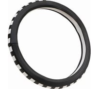 Оплетка A2DM М размер, комб. экокожа, бело-черная полоска, черный 107753