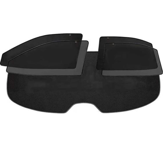 Автошторки Trokot полный комплект из 5 экранов Honda Inspire 3/Saber2 UA4, UA5 1998-2003 Праворульная ЗВ с вырезом под датчик TR2082-11