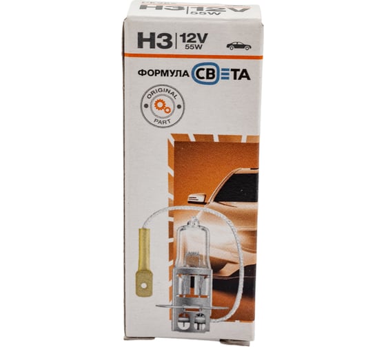Автомобильная лампа Формула Света галогенная, H3 12V 55W, PK22s LHI031255FSP1