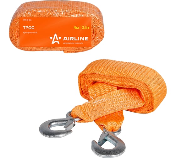 Буксировочный трос (лента, 3.5 т, 4 м) Airline ATR-S-3.5