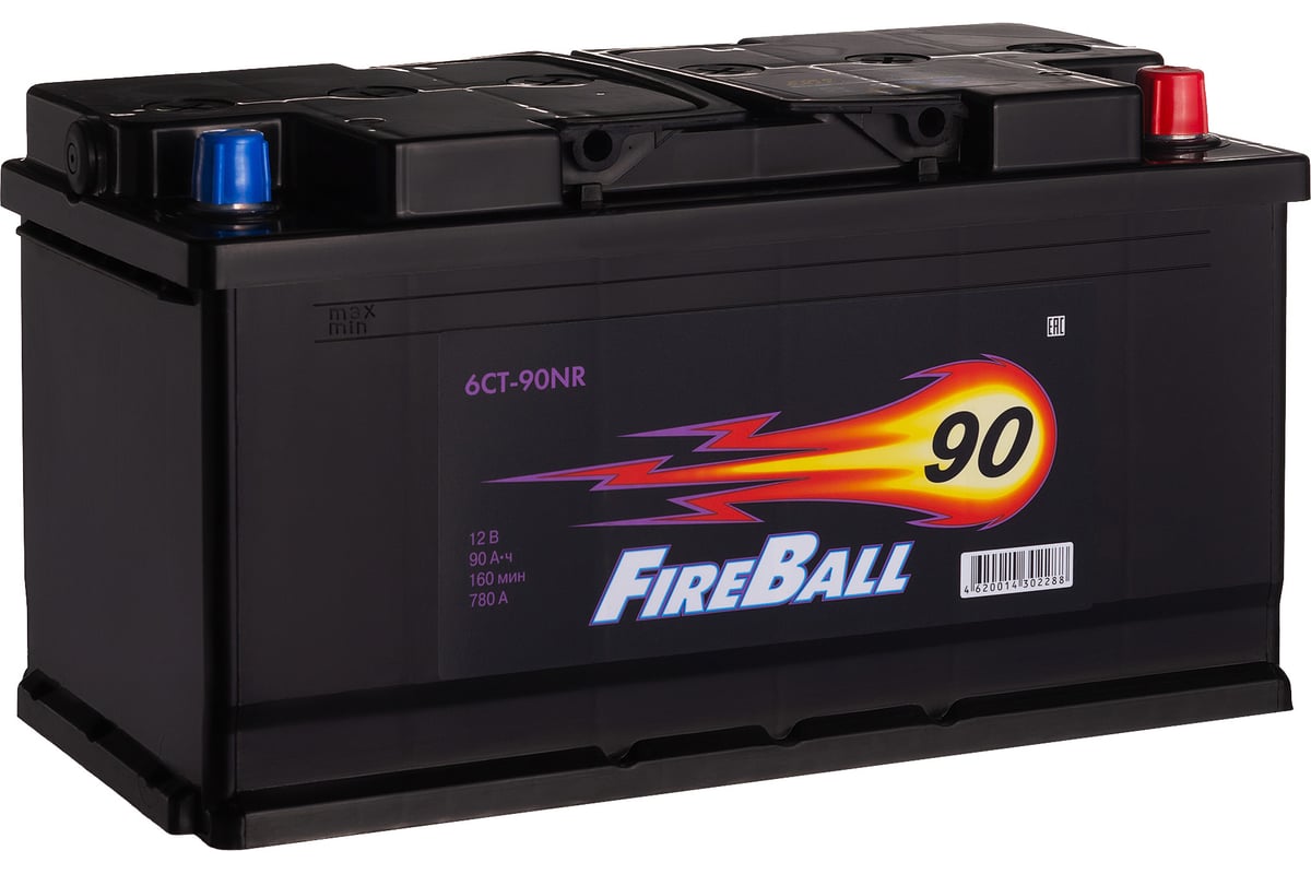 Аккумулятор FIRE BALL 6ст 90 NR, 780 А CCA, 590120020 - выгодная цена,  отзывы, характеристики, фото - купить в Москве и РФ