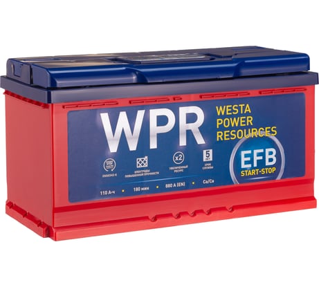 Аккумулятор WPR EFB 6ст 110 VL 1,950 А EN, 610119311