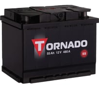 Аккумулятор TORNADO 6ст 55 NR, 480 А CCA, 555108080