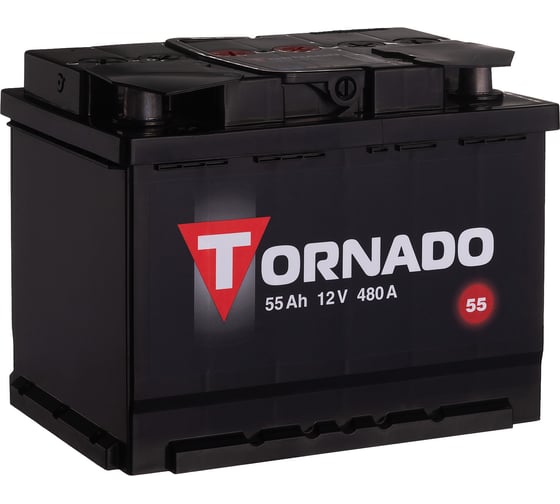 Аккумулятор TORNADO 6ст 55 NR, 480 А CCA, 555108080