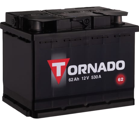 Аккумулятор TORNADO 6ст 62 NR, 530 А CCA, 562108080