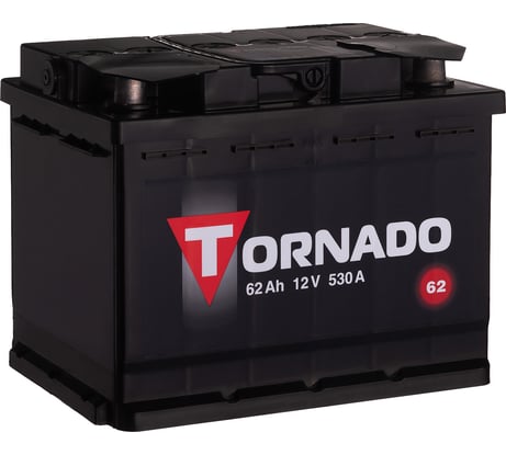 Аккумулятор TORNADO 6ст 62 N, 530 А CCA, 562107080