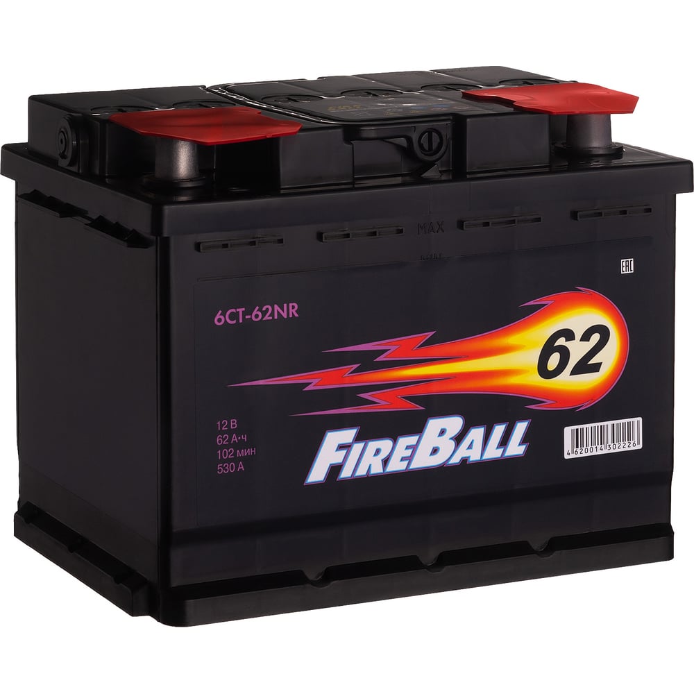 Аккумулятор FIRE BALL 6ст 62 NR, 530 А CCA, 562108020 - выгодная