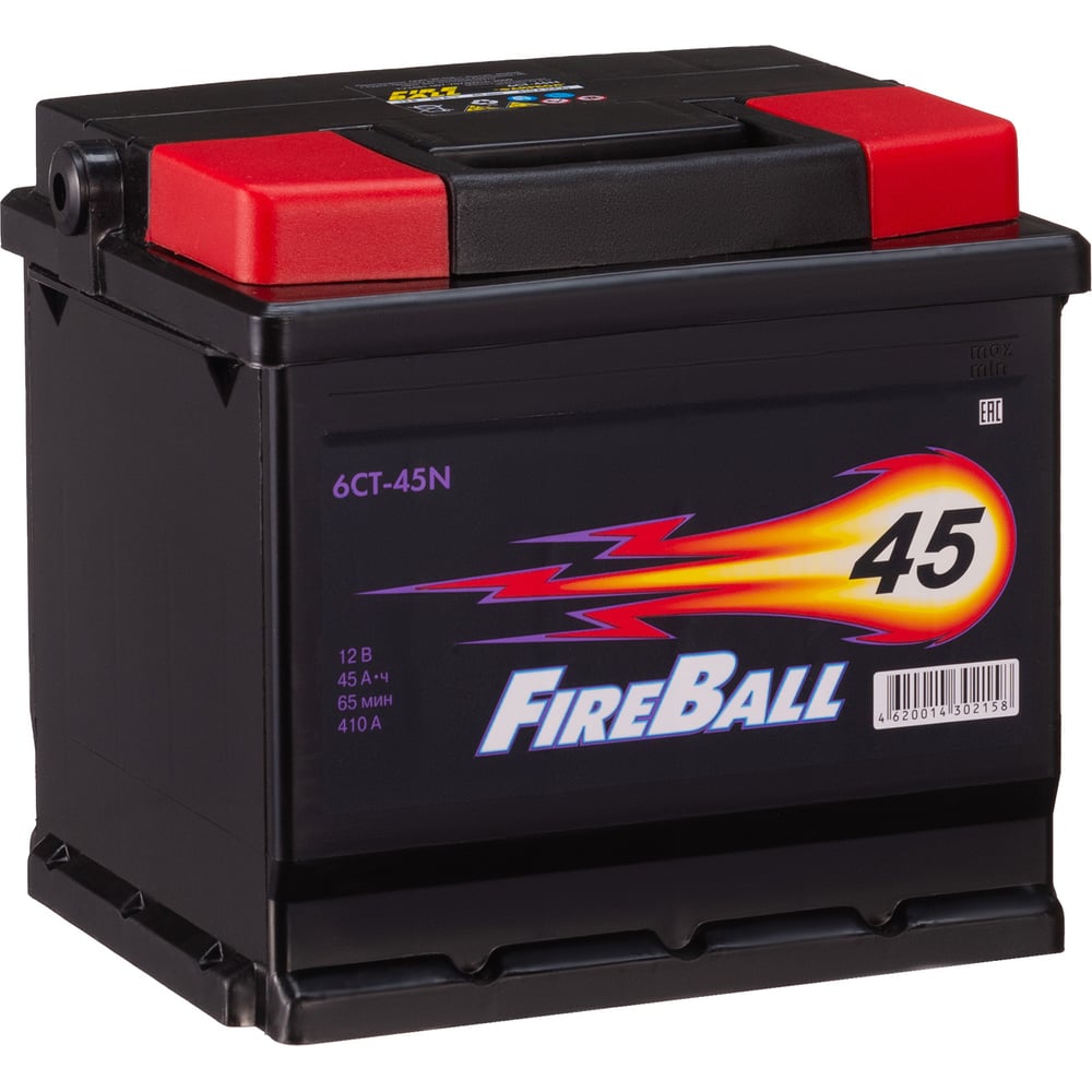 Аккумулятор FIRE BALL 6ст 45 N, 410 А CCA, 545103020 - выгодная цена,  отзывы, характеристики, фото - купить в Москве и РФ