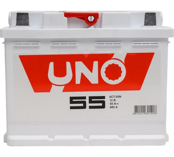 Аккумулятор UNO 6ст 55 N, 480 А CCA, 555107010