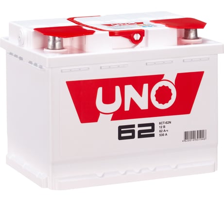 Аккумулятор UNO 6ст 62 N, 530 А CCA, 562107010