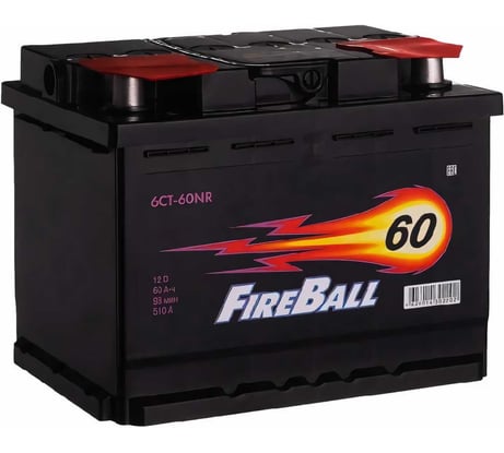 Аккумулятор FIRE BALL 6ст 60 NR, 510 А CCA, 560108020