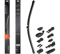 Щетка стеклоочистителя бескаркасная PRO 530 мм, 21", 10 адаптеров Airline AWB-BK-530