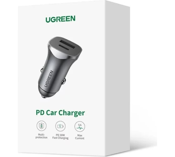 Автомобильное зарядное устройство Ugreen USB-A + USB-C 30 Вт 40858 1