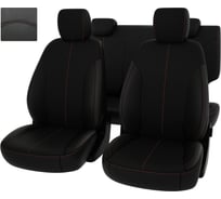 Чехлы PSV для Hyundai Creta II 2021 черный отстрочка красная экокожа Оригинал 135210