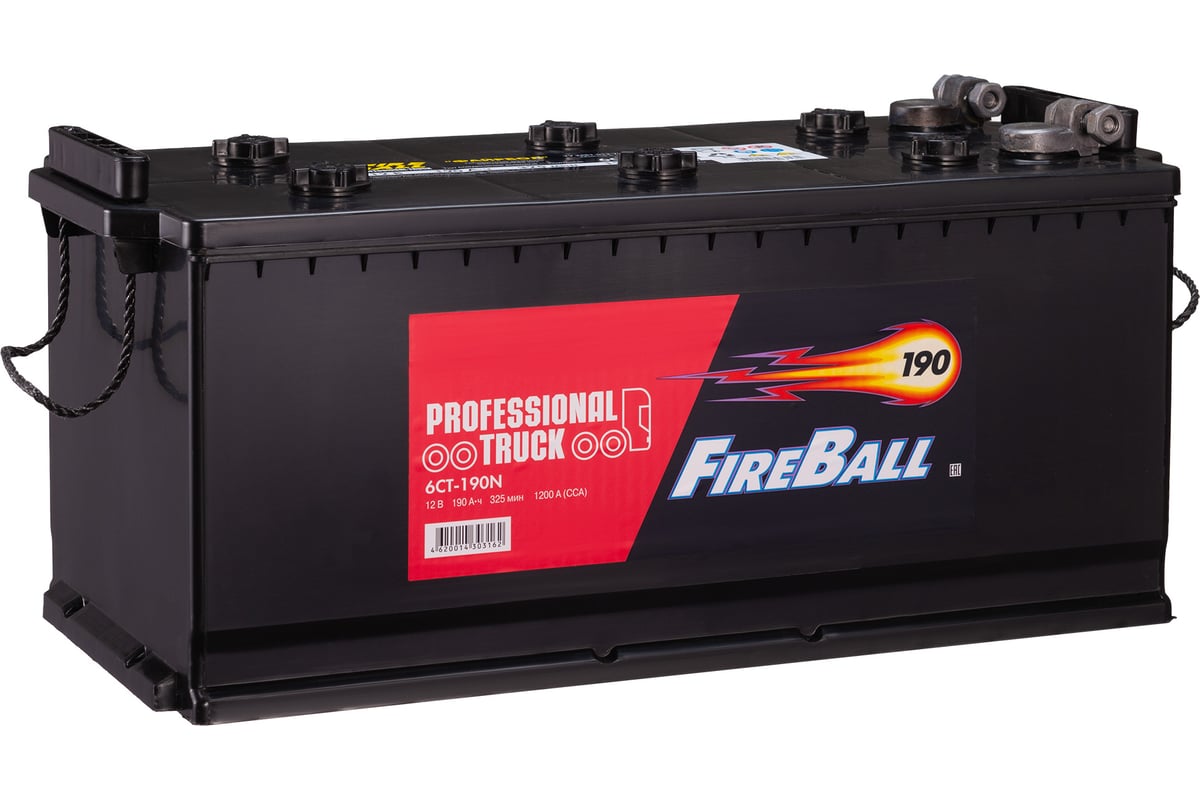 Аккумулятор FIRE BALL 6ст 190 N болт, 1200 A CCA, 690134020