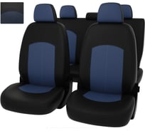 Чехлы PSV Оригинал для Renault Duster II 2020 дел. черно-синяя экокожа 135057