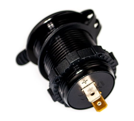 Разъем Usb в авто Pro Legend врезные, 12-24 В, 2USB + вольтметр, круглый, QC3.0A PL9373 1