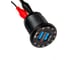 Разъем Usb в авто Pro Legend врезные, 12-24 В, 2USB, круглый, QC3.0 + вольтметр PL9371 5