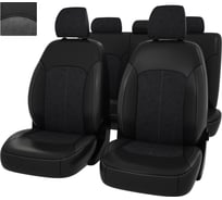 Чехлы PSV Оригинал для Hyundai Elantra VII CN7 2020 г., черная экокожа/серая алькантара 135021