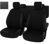 Чехлы PSV Оригинал для Hyundai Creta II 2021 г., черный, отстрочка черная, экокожа 135212