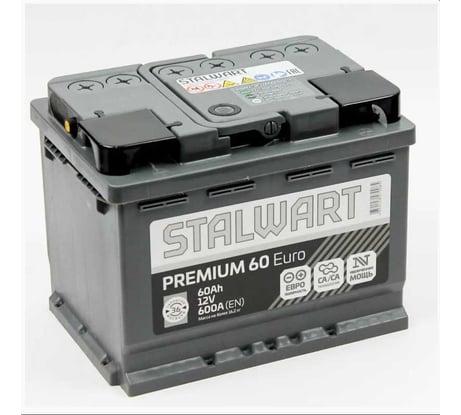 Аккумуляторная батарея STP Premium 6СТ-60.0 Stalwart 60.0