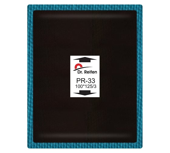 Кордовый пластырь Dr. Reifen 100x125/3 слоя корда 10 шт в упаковке PR-33