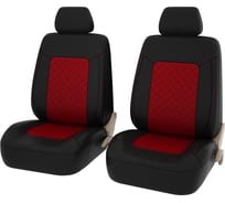 Чехлы PSV Elegant Next 2 FRONT черный, красный ромб, экокожа 135348