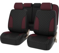 Чехлы PSV King Next черный/бордовый, терморомб, экокожа 135328