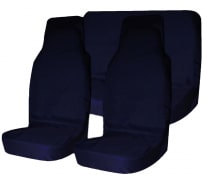 Комплект грязезащитных чехлов на передние и заднее сиденья 3шт, синий Tplus T001275