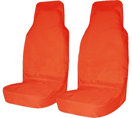 Комплект грязезащитных чехлов на передние сиденья 2шт, оранжевый Tplus T001287