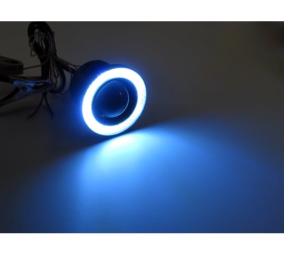 Противотуманные фары 64мм/10W с ангельск.глаз,линза Вымпел FOG LIGHT 5078