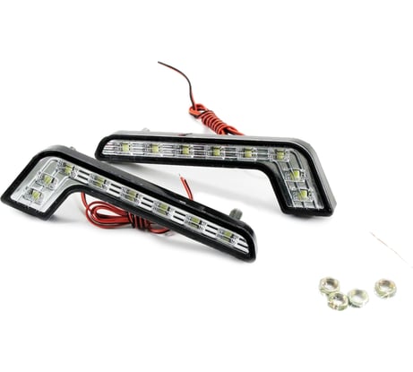 Ходовые огни Вымпел DRL-Z 8SMD изогнутый корпус, 8 диод 5083