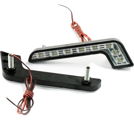 Ходовые огни Вымпел DRL-Z 8SMD изогнутый корпус, 8 диод 5083