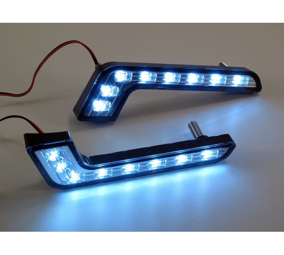 Ходовые огни Вымпел DRL-Z 8SMD изогнутый корпус, 8 диод 5083