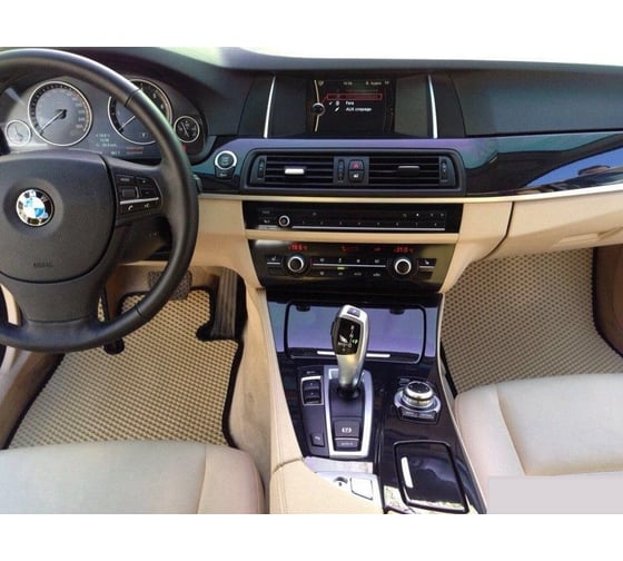 Комплект ковриков DuffCar в салон bmw 3 v (е90) седан 2005 — 2013, черный ромб с черным кантом 1538-1-9-14 1