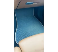 Комплект ковриков DuffCar в салон bmw 5 vii (g30) седан 2016 — 2020, черный ромб с черным кантом 2559-1-9-14